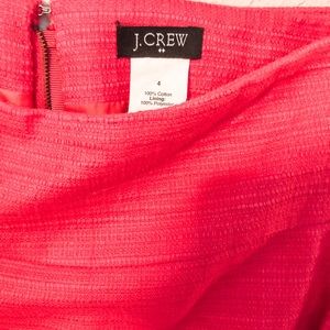 J. Crew coral mini skirt size 4